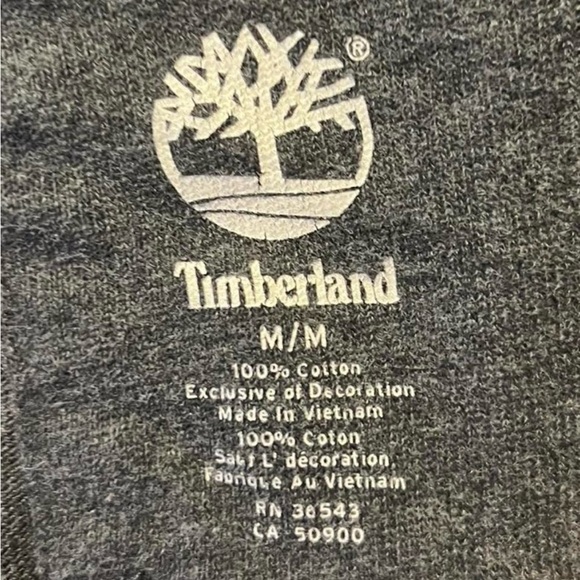 Timberland Men’s Gray Zip-Up Men's Sweater Size Medium - Picture 2 of 3